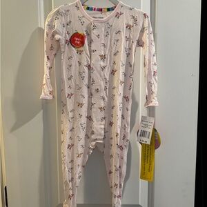 Magnetic Me Pink Animal Print Kids Footie